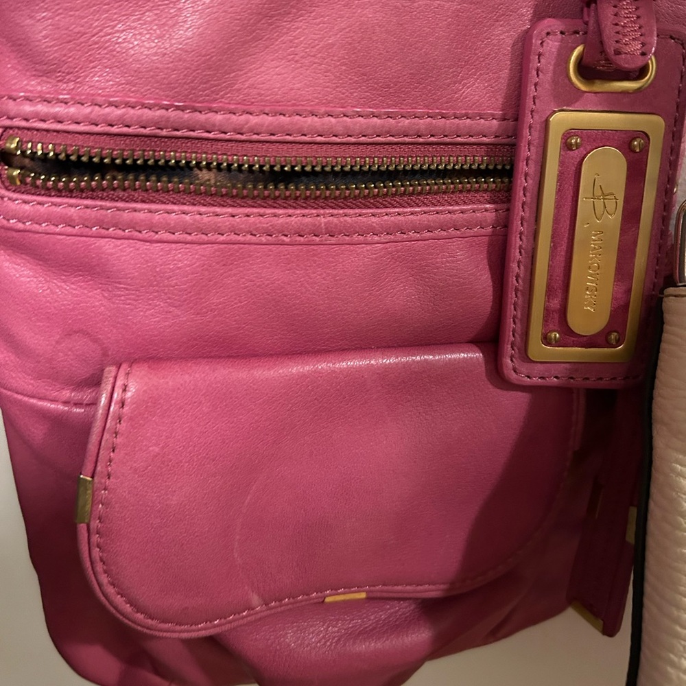 B. Makowsky Vibrant Pink Shoulder Bag
